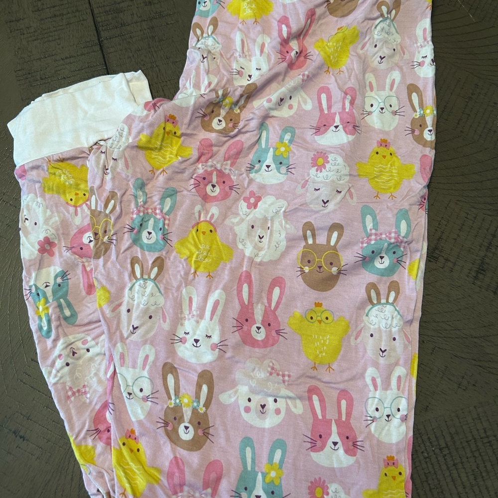 Animal Print Pajamas - Pink and Yellow